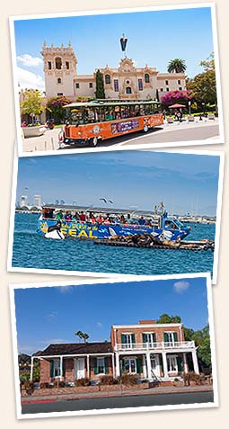 old town trolley and seal tour